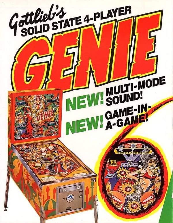 Flyer du flipper Gottlieb Genie 1979