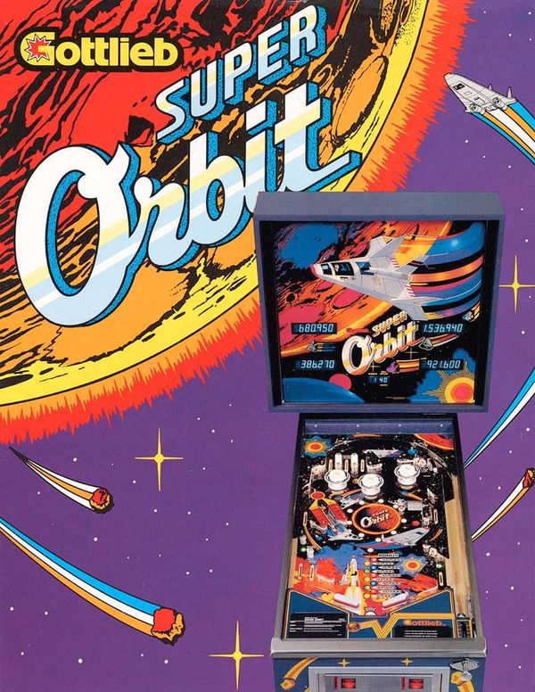 Flyer du flipper Gottlieb Super Orbit 1983