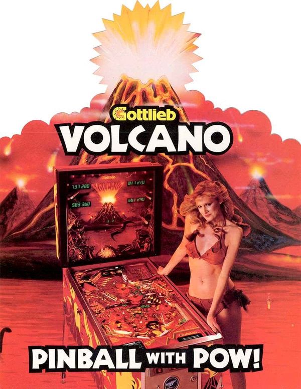Flyer du flipper Gottlieb Volcano 1981