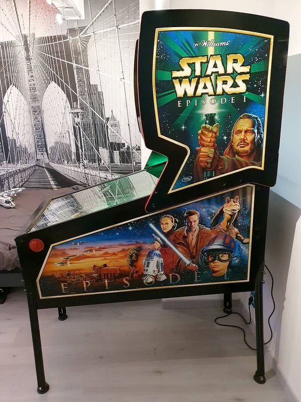 Decals de la caisse du flipper Pinball 2000 Williams Star Wars Episode 1