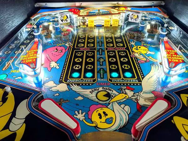 Plateau du flipper Baby Pac-Man